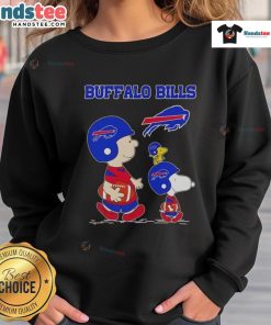 Good Snoopy and Friends X Buffalo Bills NFL Football Lover Sweatshirt featuring playful designs and team spirit.