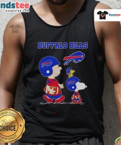 Good Snoopy and Friends X Buffalo Bills NFL football lover tank top featuring fun graphic design for sports fans.