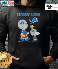 Good Snoopy and Friends X Detroit Lions NFL football lover hoodie featuring vibrant graphics and cozy design.