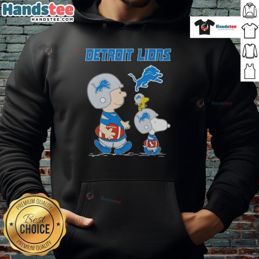 Good Snoopy and Friends X Detroit Lions NFL football lover hoodie featuring vibrant graphics and cozy design.