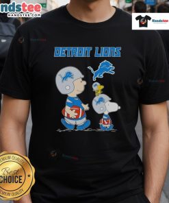 Good Snoopy and Friends X Detroit Lions NFL football lover T-shirt featuring vibrant graphics and a playful design.