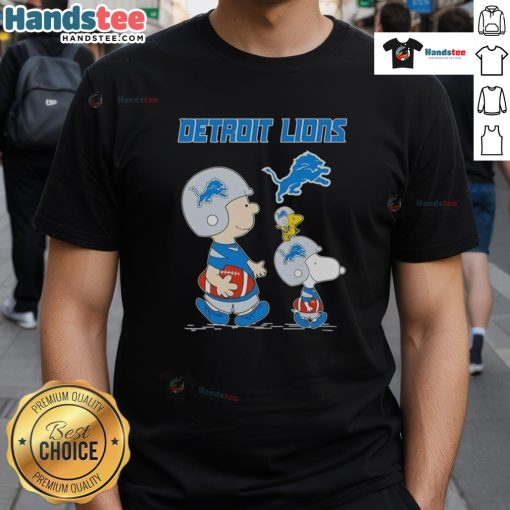 Good Snoopy and Friends X Detroit Lions NFL football lover T-shirt featuring vibrant graphics and a playful design.