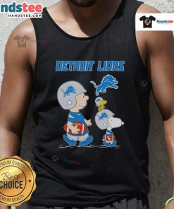 Good Snoopy and Friends x Detroit Lions NFL football lover tank top featuring playful designs for fans.