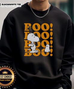 Good Snoopy Boo Boo Boo Happy Halloween sweatshirt featuring a festive design, perfect for Halloween celebrations.