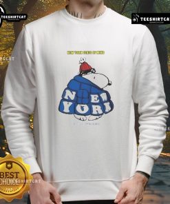 Good Snoopy New York State of Mind sweatshirt featuring a playful design, perfect for fans of the city that never sleeps.