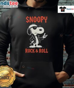 Good Snoopy Rock and Roll Hoodie featuring a fun design of Snoopy rocking out, perfect for fans of classic cartoons.