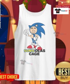 Good Sonicolas Cage tank top featuring a stylish design, perfect for casual wear and fans of unique graphic tees.