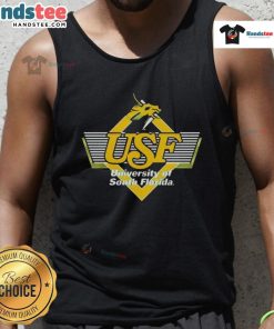 Alt Text: Stylish Good South Florida USF Bulls Golden Brahman logo tank top, perfect for fans and summer wear.
