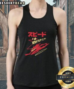 Stylish Good Speedy Demon tank top featuring a bold graphic design, perfect for casual summer wear and fitness.
