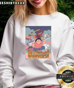 Good Steven Universe sweatshirt featuring three magical guardians and Steven, perfect for fans of the animated series.