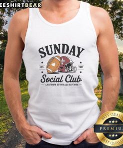 Good Sunday Est 1987 Social Club tank top featuring 'I Just Hope Both Teams Have Fun' design, perfect for casual wear.