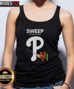 Good Sweep Phillies Over Mets tank top featuring bold graphics celebrating the Phillies' victory over the Mets.