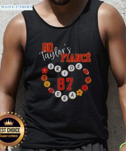 Good Swift Travis engagement tank top featuring number 87, perfect for Taylor's bride era football-themed celebration.