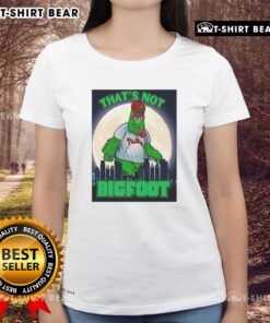 Philly Phanatic parody mascot under moonlight wearing a ladies tee, showcasing fun and unique sports apparel.