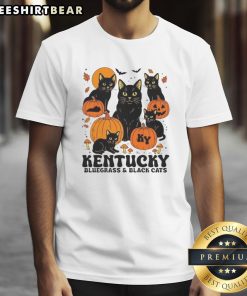 Good The Bluegrass And Black Cats Halloween Pumpkin T-Shirt featuring festive designs and vibrant colors for Halloween fun.