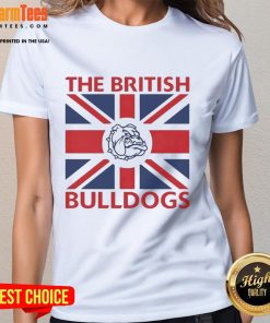 Good The British Bulldogs Flag Ladies Tee featuring a stylish design, perfect for fans of British Bulldogs.