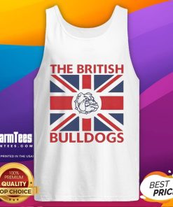 Good The British Bulldogs flag tank top featuring a vibrant design and comfortable fit for dog lovers and sports fans.