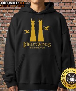 Alt Text: Good The Lord Of The Wings The Twin Towers Hoodie featuring iconic designs and cozy fit for fans and collectors.