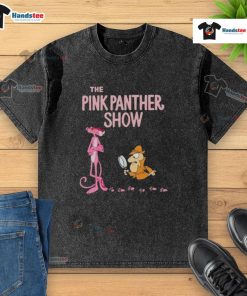 Good The Pink Panther Show cartoon washed t-shirt featuring a vibrant design of the iconic pink panther character.