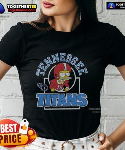 Good The Simpsons Bart X Tennessee Titans ladies tee featuring vibrant graphics and a stylish fit for fans.