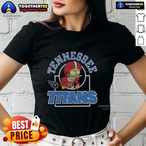 Good The Simpsons Bart X Tennessee Titans ladies tee featuring vibrant graphics and a stylish fit for fans.
