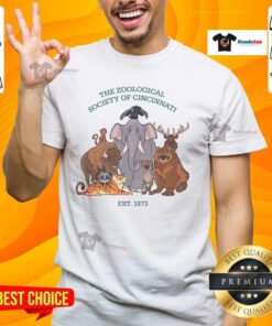 Alt Text: Good The Zoological Society Toons T-Shirt featuring colorful animal graphics and a playful design for wildlife lovers.