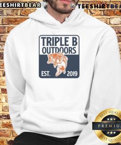 Alt Text: Good Triple B Outdoors Bass Fishing Hoodie, established 2019, perfect for anglers and fishing enthusiasts.
