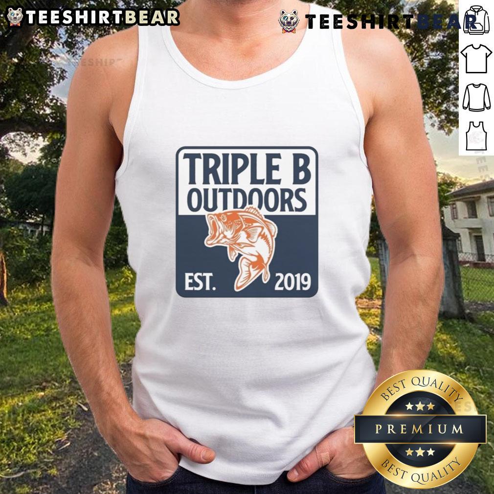 Good Triple B Outdoors Bass Fishing Est 2019 Tank Top Good Triple B Outdoors bass fishing tank top, established 2019, perfect for fishing enthusiasts and outdoor adventures.