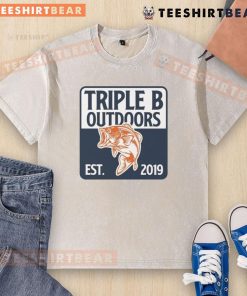 Alt Text: Good Triple B Outdoors bass fishing washed t-shirt from 2019 featuring a vintage design and comfortable fit.