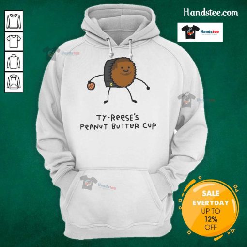Good Ty Reese's Peanut Butter Cup Pacers Player Pun Hoodie featuring a fun basketball-themed design.