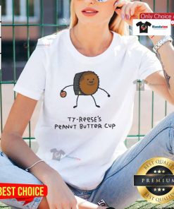 Good Ty Reese's Peanut Butter Cup Pacers Player Pun Ladies Tee featuring a fun basketball-themed design.
