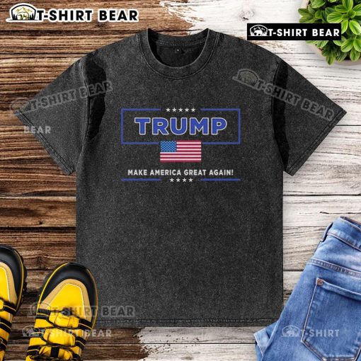 Alt Text: Good Tyler Robinson wearing a Trump Make America Great Again washed t-shirt, showcasing casual patriotic style.