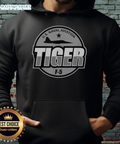Good U.S. Naval Aviation F-5 Tiger Jet military aircraft hoodie featuring a pilot design, perfect for aviation fans.