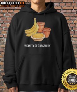 Good Vicinity of Obscenity banana hoodie featuring a vibrant yellow design, perfect for casual streetwear lovers.