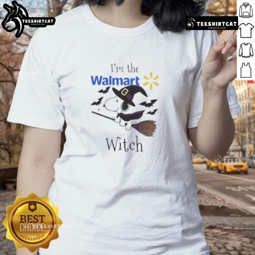 Good Walmart X Snoopy I'm The Witch Halloween Ladies Tee featuring a fun design perfect for Halloween celebrations.