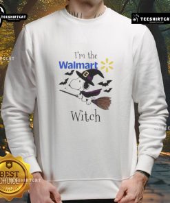 Good Walmart X Snoopy I'm The Witch Halloween Sweatshirt featuring fun witch design perfect for spooky season.