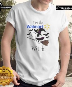 Good Walmart X Snoopy I'm The Witch Halloween T-Shirt featuring Snoopy in a witch hat, perfect for Halloween festivities.
