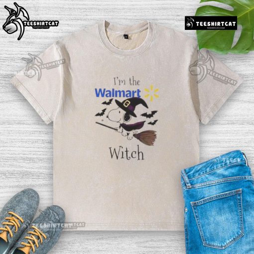 Good Walmart X Snoopy I'm The Witch Halloween washed t-shirt featuring a fun witch graphic for festive fall fashion.