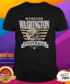 Alt Text: Good Washington Huskies Stripe Splash T-Shirt featuring vibrant stripes and team logo, perfect for fans and casual wear.