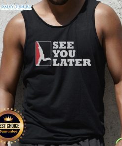 Good Washington Nationals See You Later Tank Top in vibrant red, perfect for summer games and fan apparel.