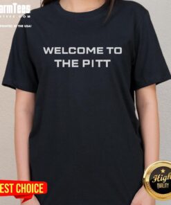 Good Welcome to the Pitt Shawn Hatosy Ladies Tee featuring stylish design and comfortable fit for fans.