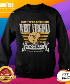 Good West Virginia Mountaineers Stripe Splash Sweatshirt featuring bold colors and logo for fans and athletes.
