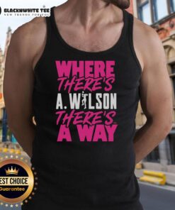 Good Where There's a Wilson There's a Way tank top featuring a stylish design, perfect for casual wear and summer fashion.