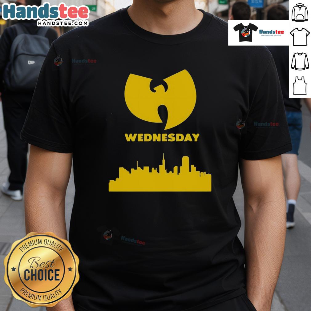 Good Wu Tang Wednesday Skyline T Shirt Good Wu Tang Wednesday Skyline T-Shirt featuring iconic Wu-Tang graphics and a vibrant city skyline design.