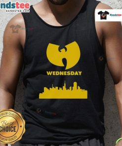 Good Wu-Tang Wednesday skyline tank top featuring a stylish design, perfect for urban streetwear fans.
