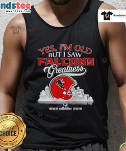 Atlanta Falcons championship skyline tank top featuring a vintage helmet design, perfect for proud fans celebrating greatness.