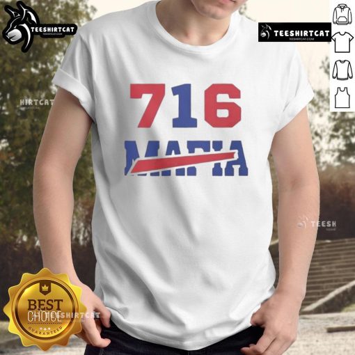 Happy 716 Buffalo Bills Mafia Logo T-Shirt featuring vibrant colors and a bold design for passionate Bills fans.
