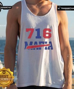 Happy Buffalo Bills Mafia logo tank top featuring vibrant colors and bold design for dedicated fans.