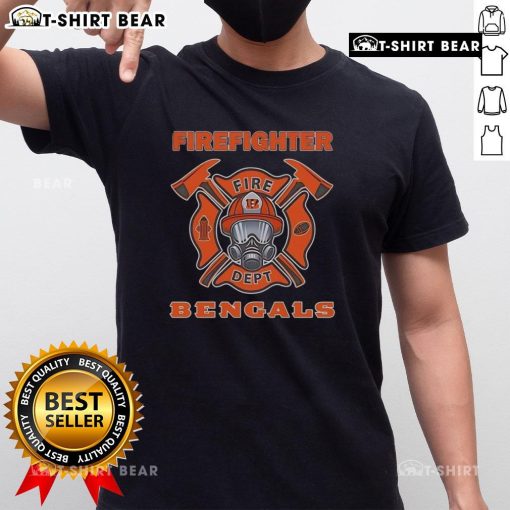 Happy Cincinnati Bengals Firefighter Fire Dept Logo T-Shirt
