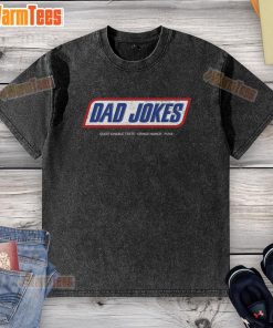 Alt Text: Happy Dad Jokes Questionable Taste Edition washed t-shirt featuring fun, punny graphics for humor enthusiasts.